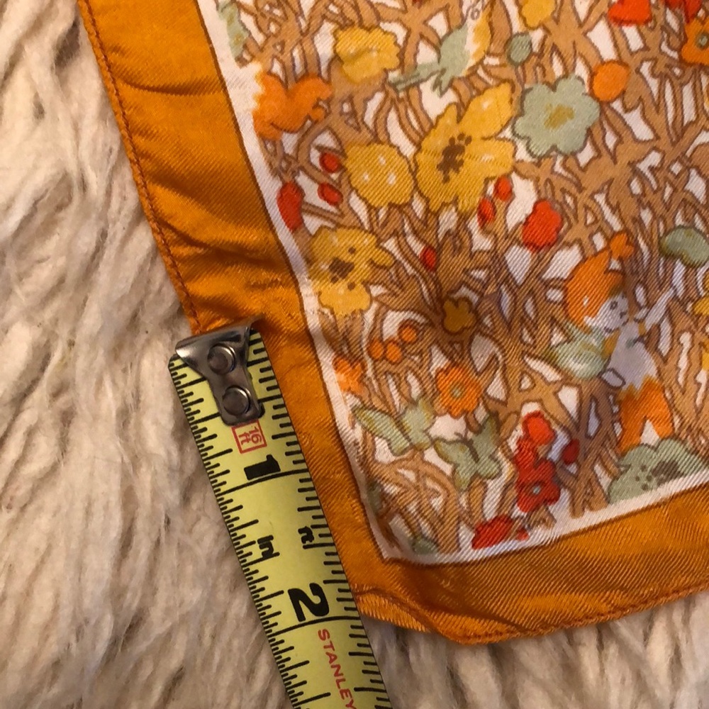 HP🎉-Vtg-Liberty of London Silk Scarf-Forest of Elves - Picture 11 of 14